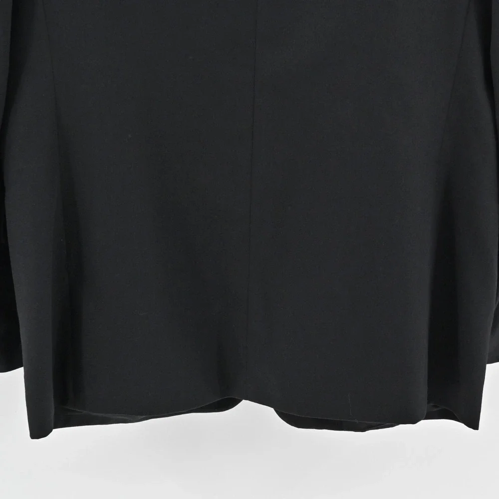 JEAN PAUL GERMAIN Mens Wool Blazer Size 42R Black Classic Single Breasted Jacket